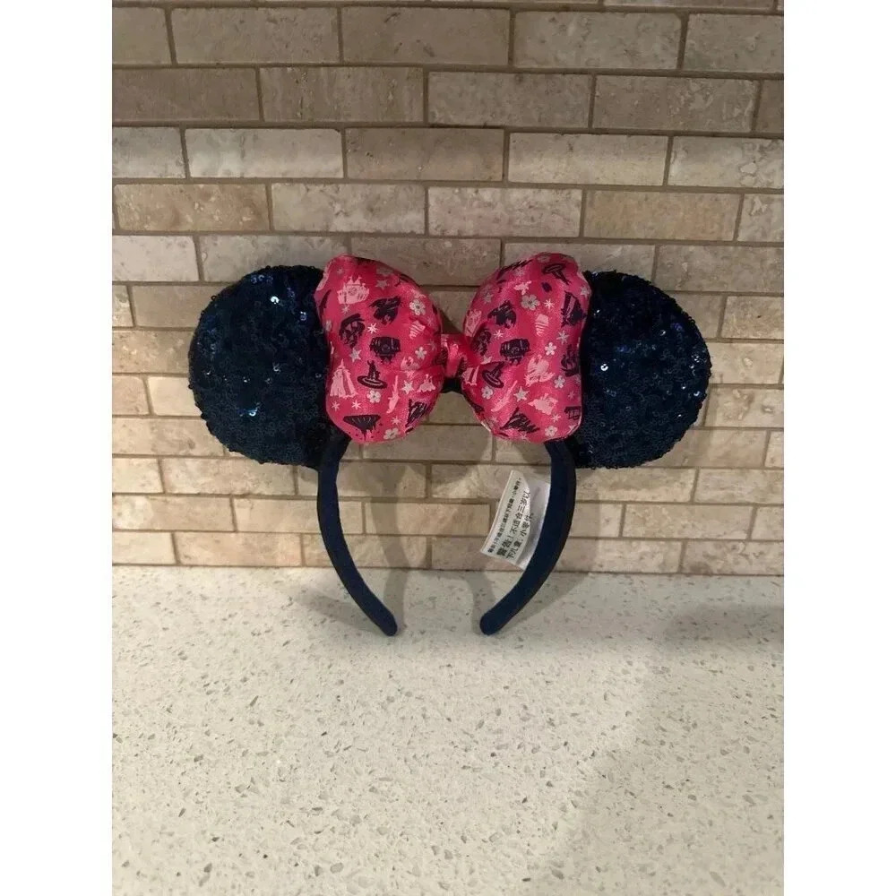 Disney Parks Minnie Mouse Ears - Sequins Blue Pink 2019‎ 124